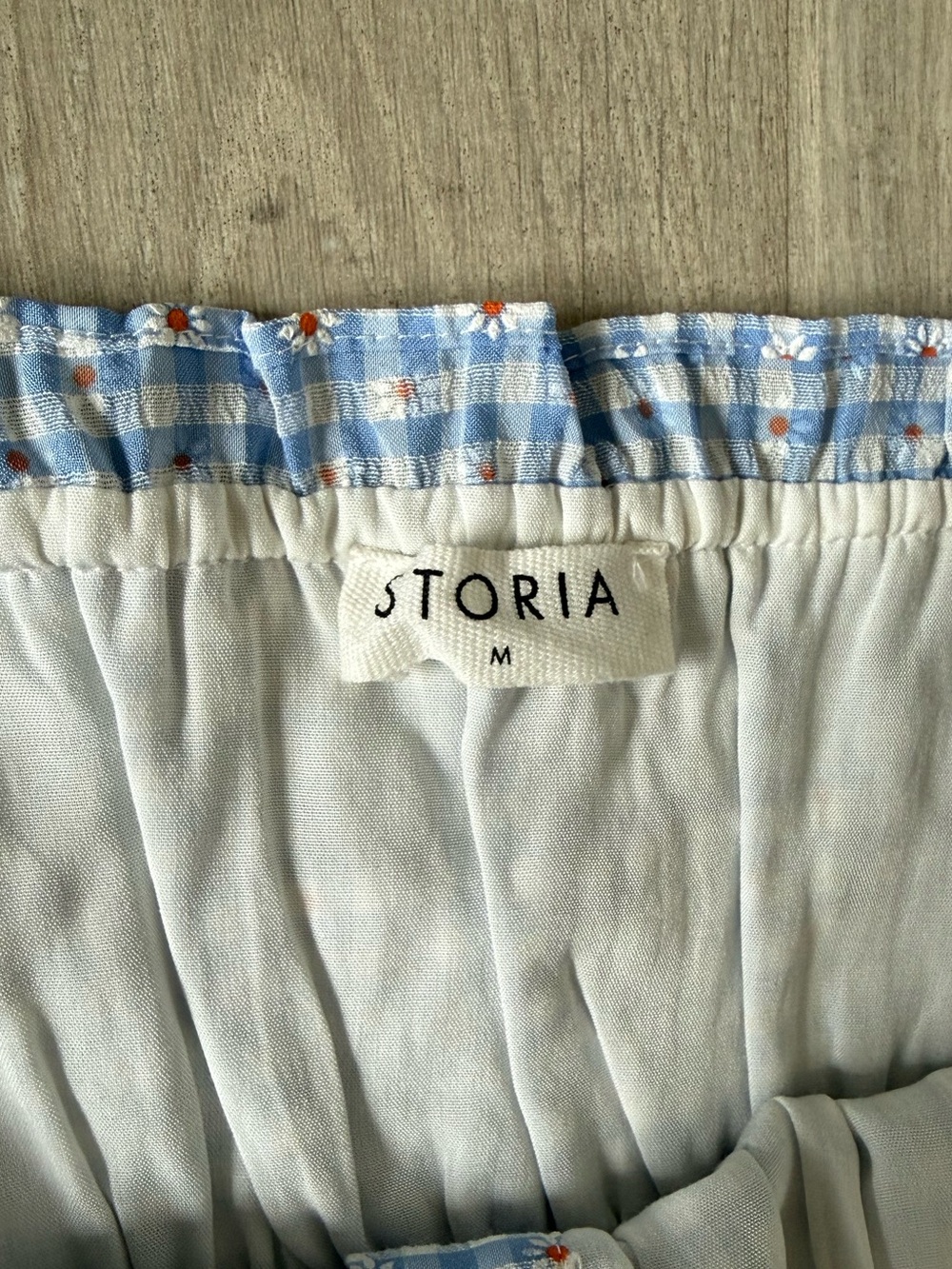 Storia Light Blue Floral Button-Front Sundress size medium - Picture 9 of 10